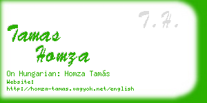 tamas homza business card
